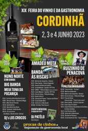 Cartaz XIX Feira do Vinho e da Gastronomia 2023 - Cordinhã