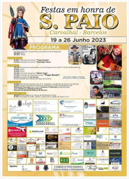 Cartaz Festas em Honra de São Paio 2023 - Carvalhal