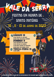 Cartaz Festas em Honra de Santo António 2023 - Vale da Serra