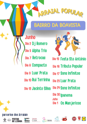 Cartaz Arraial Popular 2023 - Bairro da Boavista