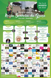 Cartaz Festas em honra de Nossa Senhora da Graça 2023 - Vila Caiz
