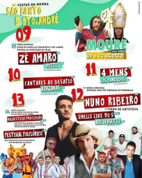 Cartaz Festa em Honra de São Bento e Santo André 2023 - Moure