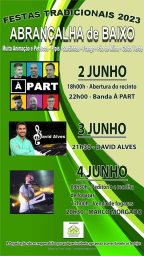 Cartaz Festas Tradicionais 2023 - Abrançalha de Baixo 