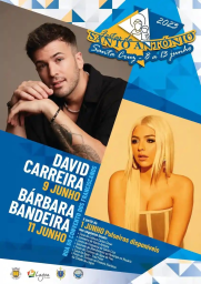Cartaz Festas de Santo António 2023 - Santa Cruz