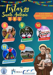 Cartaz Festas de Santo António 2023 - Braga