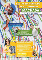 Cartaz Festas de Santo António 2023 - Machada