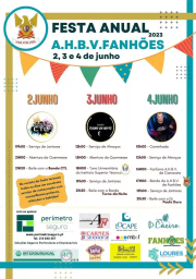 Cartaz Festa Anual Bombeiros Voluntários 2023 - Fanhões