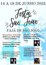 Cartaz Festa de São João 2023 - Fajã de São João 