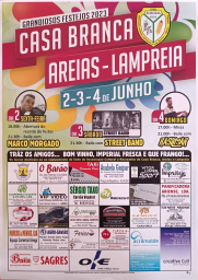Cartaz Festas da Casa Branca 2023 - Areias