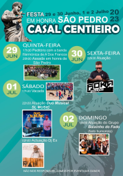 Cartaz Festa em Honra de São Pedro 2023 - Casal Centieiro