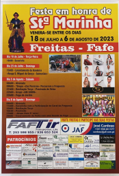 Cartaz Festa em Honra de Santa Marinha 2023 - Freitas