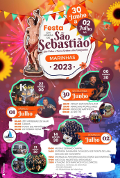 Cartaz Festa em Honra de São Sebastião 2023 - Marinhas
