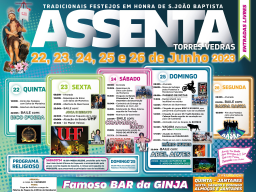 Cartaz Festas em Honra de São João Baptista 2023 - Assenta