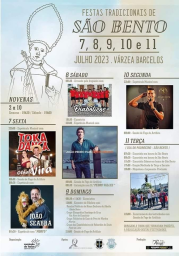 Cartaz Festa Tradicionais de São Bento 2023 - Várzea 