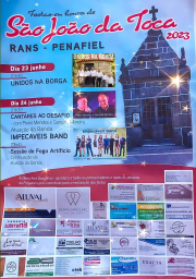 Cartaz Festa em Honra de São João da Toca 2023 - Penafiel