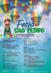 Cartaz Festa de São Pedro 2023 - Vila Meã