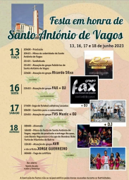 Cartaz Festas em honra de Santo António 2023 - Vagos