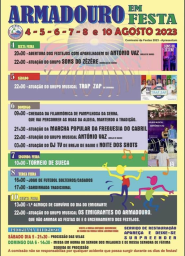 Cartaz Armadouro em Festa 2023 - Pampilhosa da Serra