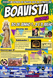 Cartaz Festa em Honra de Nossa Senhora da Conceição 2023 - Boavista