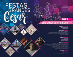Cartaz Festas Grandes de Cesar 2023 - Oliveira de Azeméis