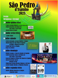 Cartaz Festas de São Pedro 2023 - Espinho