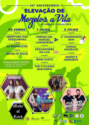Cartaz Elevação de Mozelos a Vila 2023 - Santa Maria da Feira