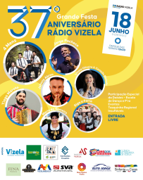 Cartaz Festa de Aniversário Rádio Vizela 2023 