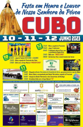 Cartaz Festa em Honra de Nossa Senhora da Póvoa 2023 - Cubo