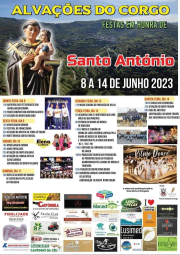 Cartaz Festas de Santo António 2023 - Alvações do Corgo
