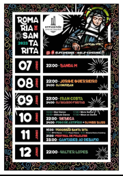 Cartaz Romaria de Santa Rita 2023 - Ermesinde