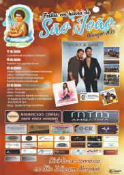 Cartaz Festas de São João 2023 - Abragão