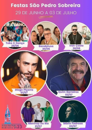 Cartaz Festas de São Pedro Sobreira 2023 - Paredes