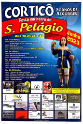 Cartaz Festa em Honra de São Pelágio 2023 - Cortiçô