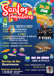 Cartaz Santos Populares 2023 - Painho