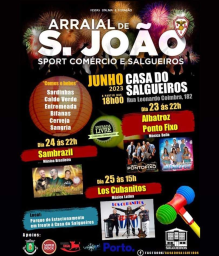 Cartaz Arraial de São João 2023 - Casa do Salgueiros