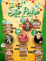 Cartaz Festas de São Pedro 2023 - Ribeira Brava