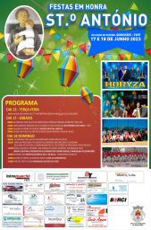 Cartaz Festas em Honra de Santo António 2023 - Quinchães