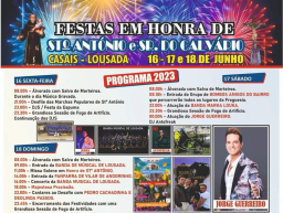 Cartaz Festas em Honra de Santo António 2023 - Casais