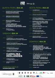 Cartaz Festas Santa Faz 2023 - Santa Cruz