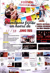 Cartaz Festas em Honra de Santo António 2023 - Castelo de Paiva
