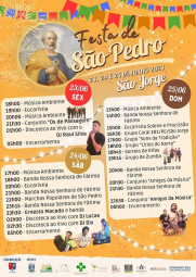 Cartaz Festas de São Pedro 2023 - São Jorge