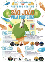 Cartaz Festas de São João 2023 - Vila Moreira
