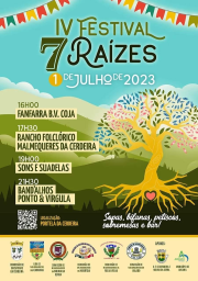 Cartaz IV Festival 7 Raízes 2023 - Arganil