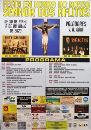 Cartaz Festa em Honra do Nosso Senhor dos Aflitos 2023 - Valadares