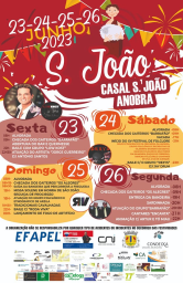 Cartaz Festas de São João 2023 - Anobra