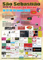 Cartaz Festas de Verão 2023 - São Sebastião