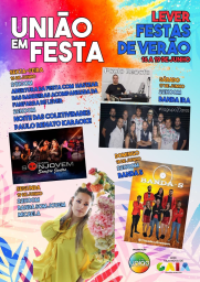 Cartaz Festas de Verão União em Festa 2023 - Lever