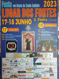 Cartaz Festa em Honra de Santo António 2023 - Lugar dos Fortes