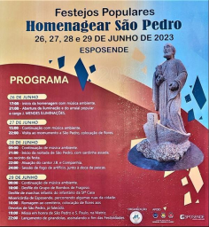Cartaz Festas Populares a São Pedro 2023 - Esposende