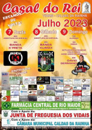 Cartaz Festas de Casal do Rei 2023 - Vidais